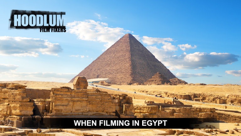 Filming in Egypt