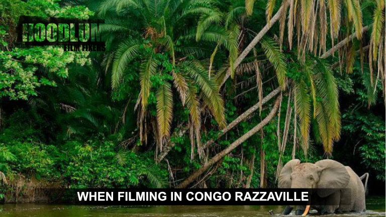 Filming in Congo Brazzavile