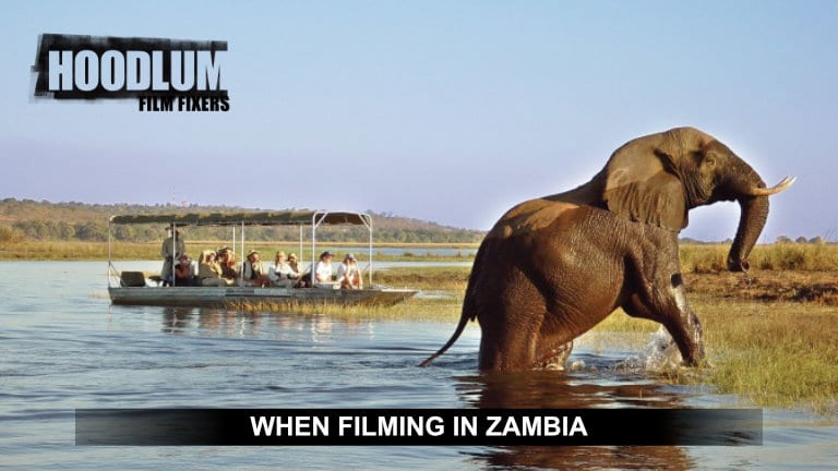 Filming in Zambia