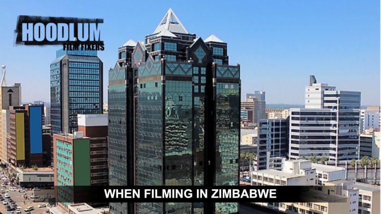 Filming in Zimbabwe